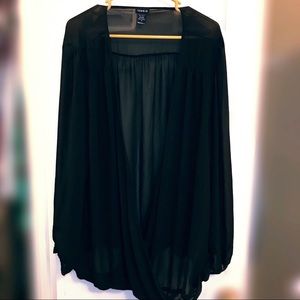 Torrid Plus Size Front Crossover Blouse size 4